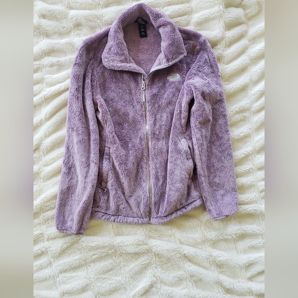 the northface purple soft full zip jacket size small petite womens